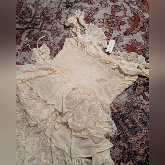 NWT Anthropologie ivory gorgeous vintage style wedding dress - Picture 9 of 9